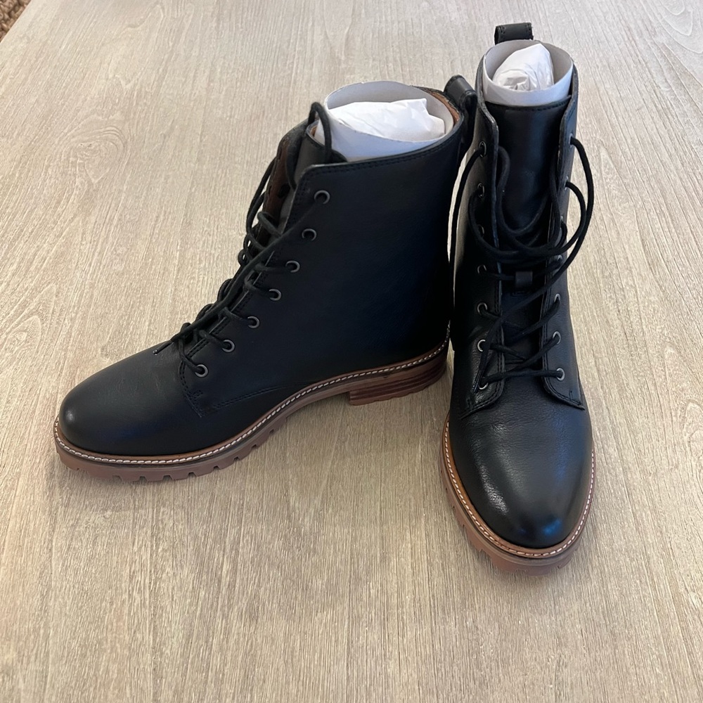 NEW MADEWELL CLAIR LACE-UP BOOTS